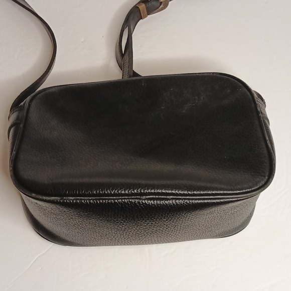 Vintage Valerie Stevens Black Pebble Leather Crossbody Shoulder Strap Bag Purse - Picture 3 of 11